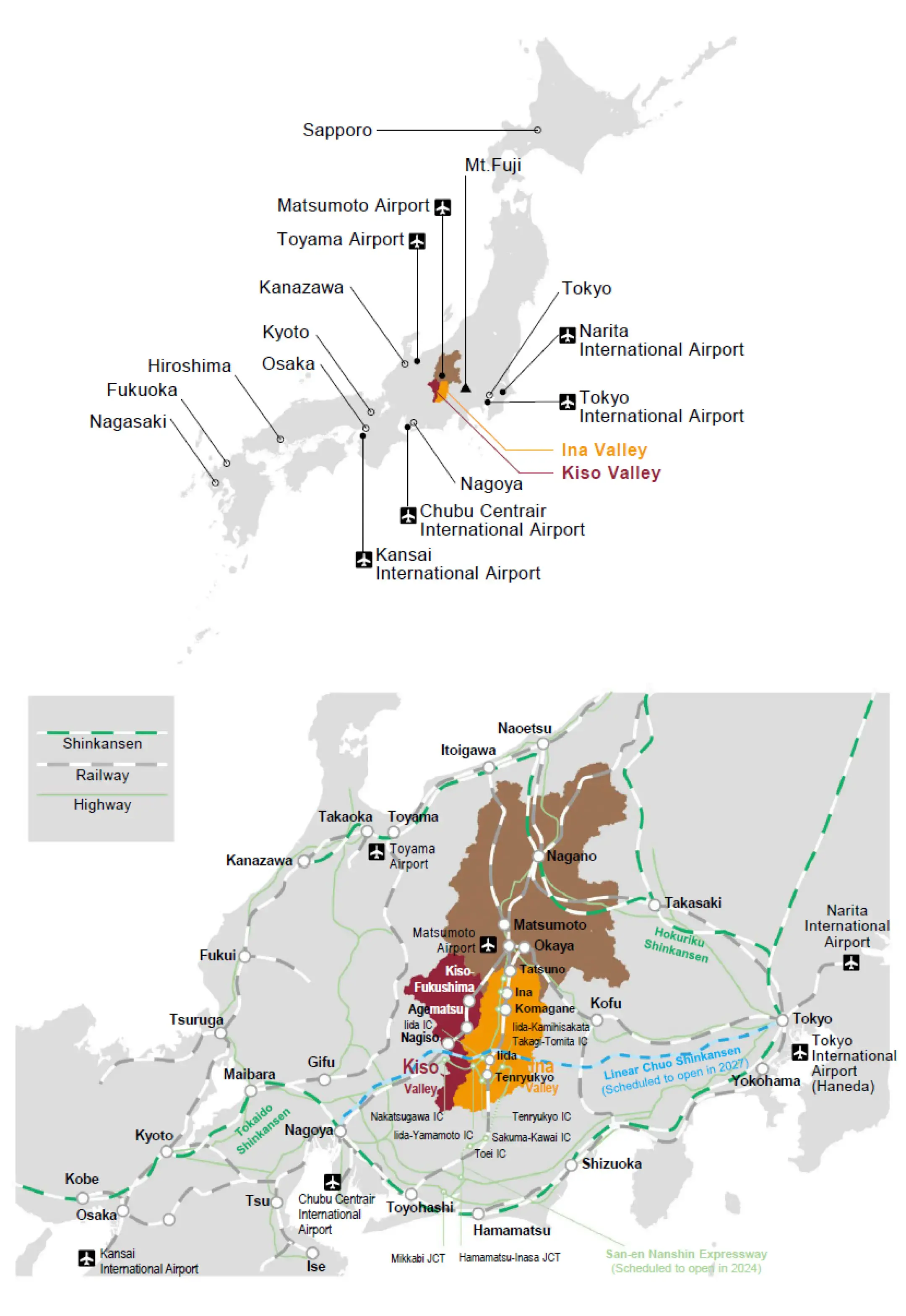 access map and japanese map