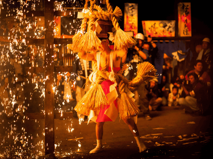 Naked Festival at Nanakuri Shrine